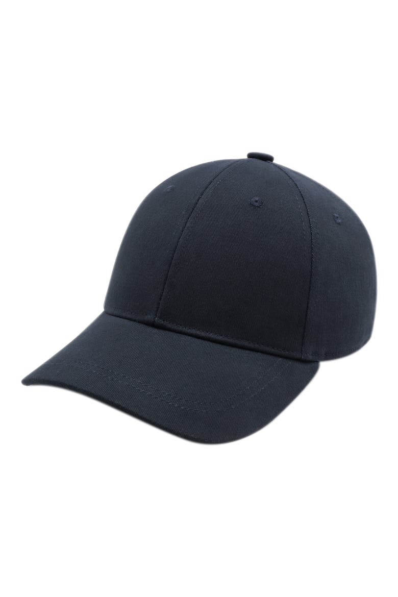 Cotton Canvas Baseball Hat, Main, color, NAVY
