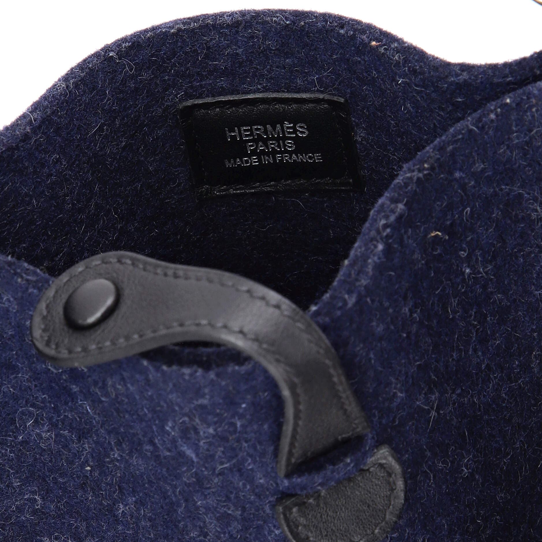 Pre-Owned Hermes Evelyne Bag Gen III Felt TPM, Alternate, color, Bleu Nuit