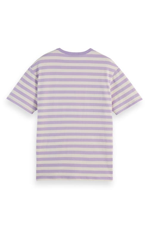 Scotch & Soda Relaxed Fit Waffle Stripe T-shirt