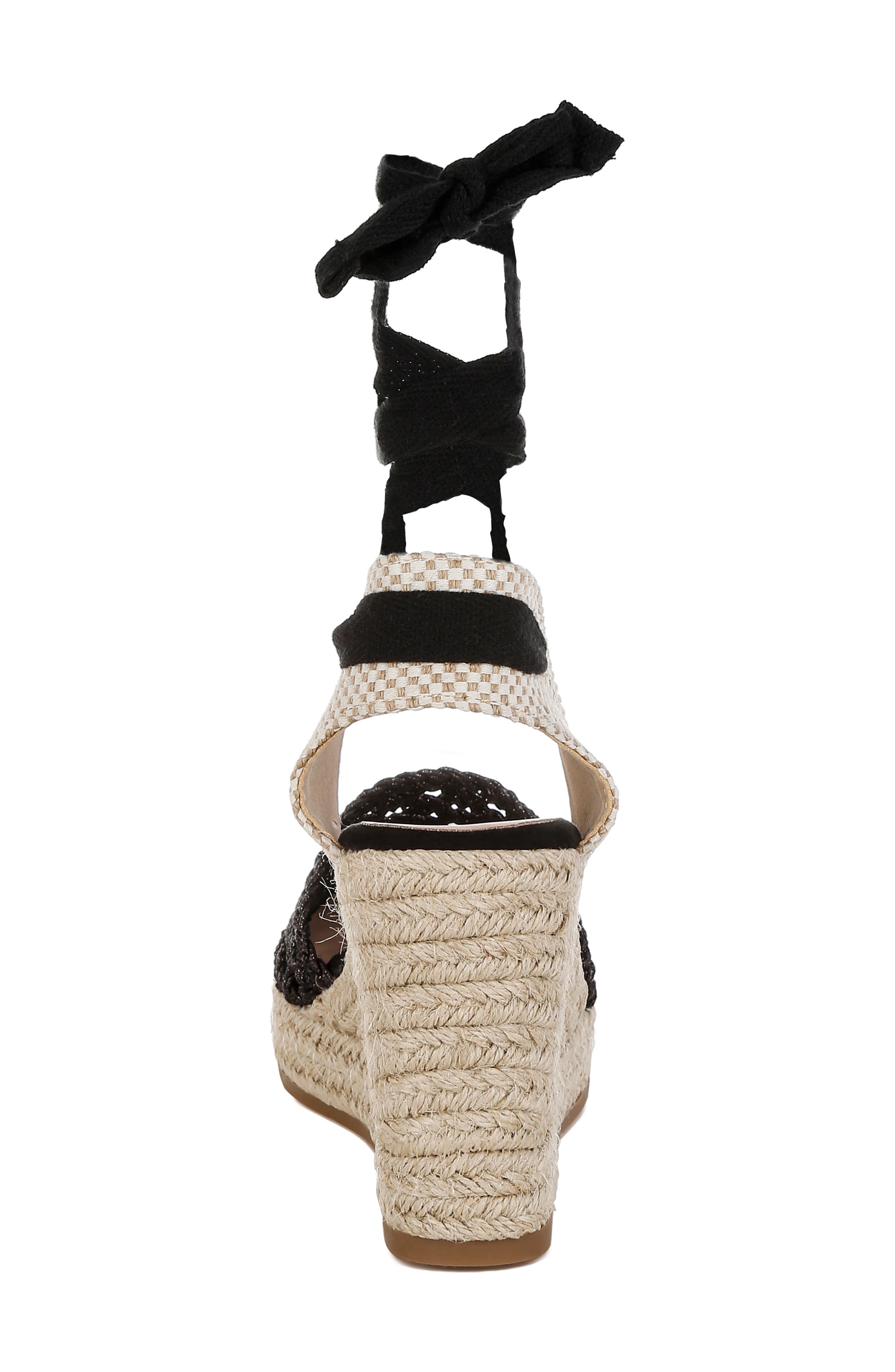 LONDON RAG Sea Breeze Espadrille Platform Wedge Pump, Alternate, color, Black