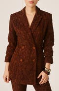 Alma en Pena Velvet Lace Blazer