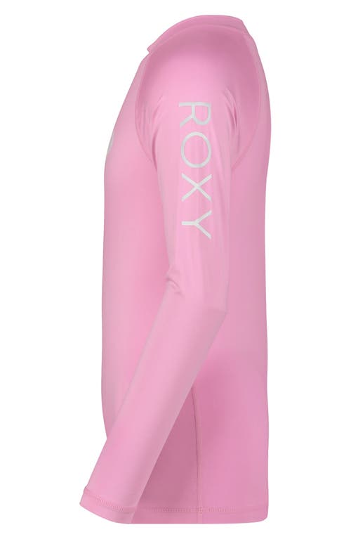 Roxy Kids' Whole Hearted Long Sleeve Rashguard In Lilac Chiffon
