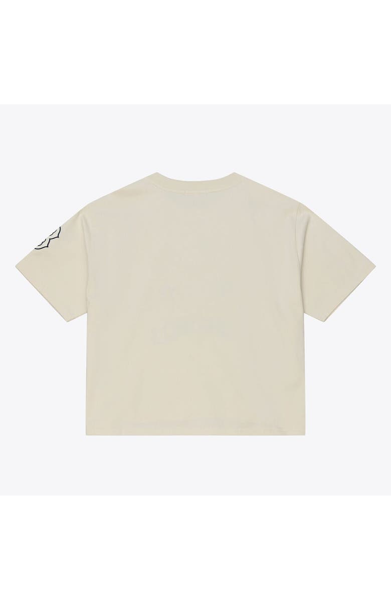 Mitchell & Ness Women's Mitchell & Ness  Cream Boston Red Sox Cooperstown Yacht Rock Boxy Cropped T-Shirt, Alternate, color, Cream