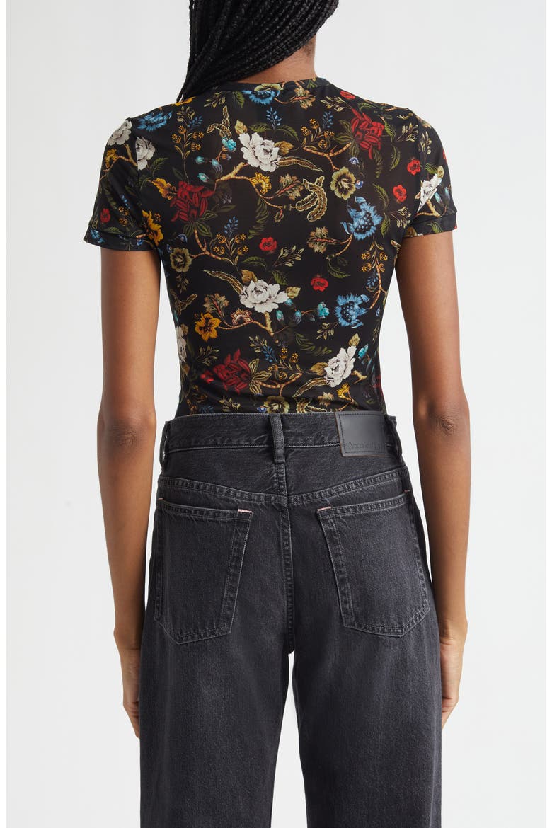 Tess Crewneck T-Shirt, Alternate, color, TAPESTRY TRAILS SM BLACK