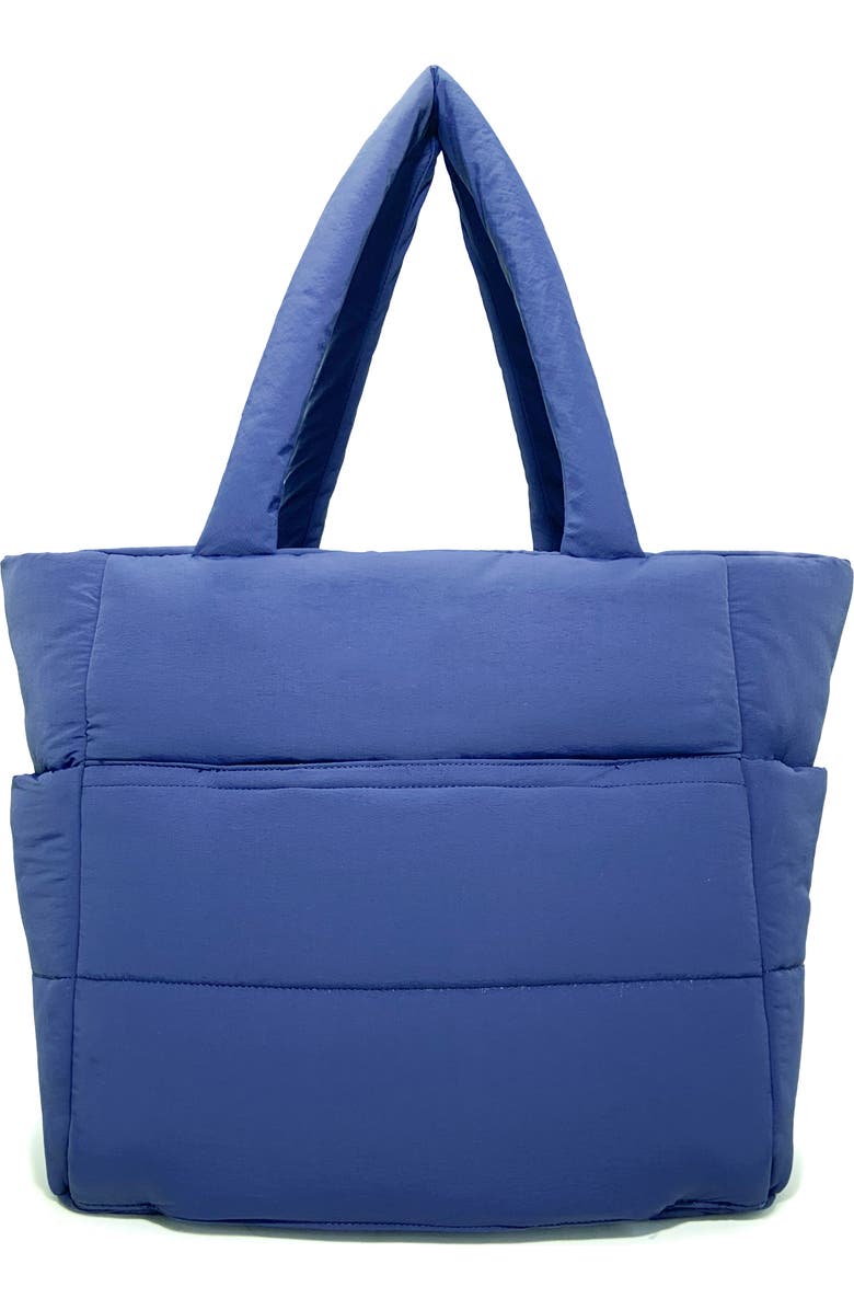 Thacker Quinn Quilted Nylon Tote, Alternate, color, Night Blue