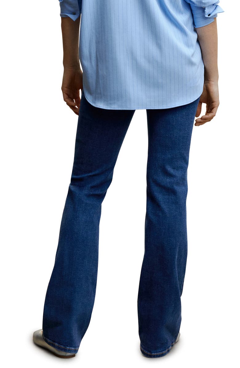MANGO Over the Bump Flare Maternity Jeans, Alternate, color,