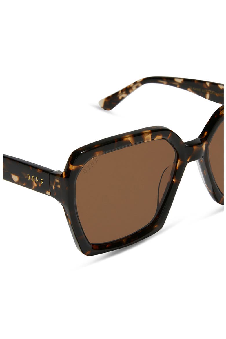 Sloane 54mm Square Sunglasses, Alternate, color, BROWN
