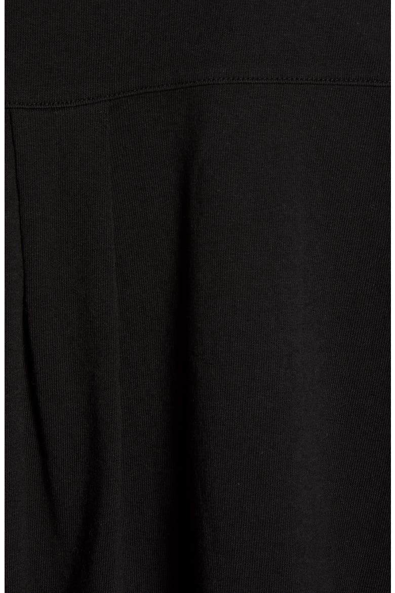 Lenu Pleat Back Cotton Top, Alternate, color, BLACK