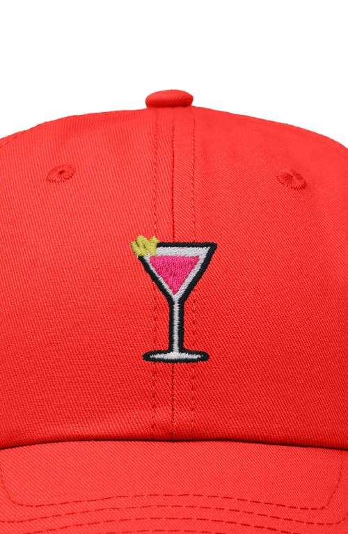 Shop Dalix Cosmo Embroidered Casual Hat In Red