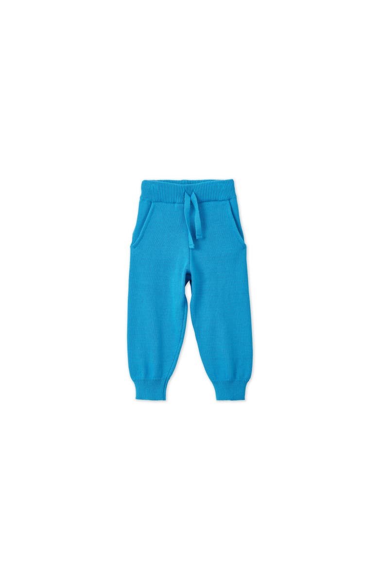 Vild House of Little Organic Knit Joggers, Main, color, Archipelago Blue