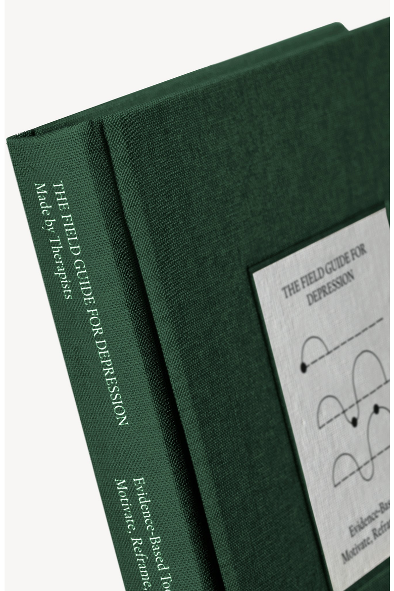 The Field Guide for Depression Notebook, Main, color, Dark Green