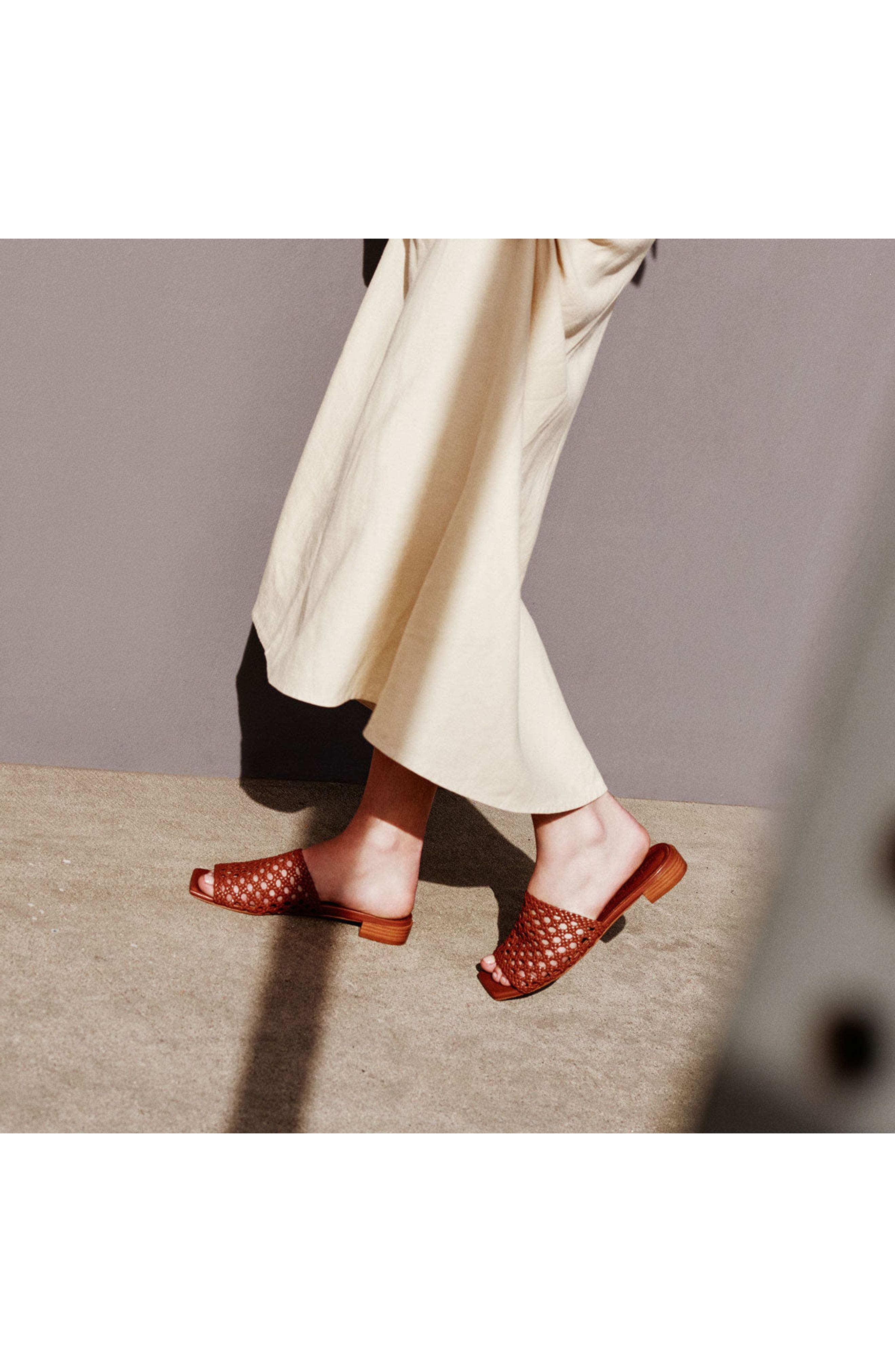 MARION PARKE Sabrina Flat Sandal Nappa, Alternate, color, 