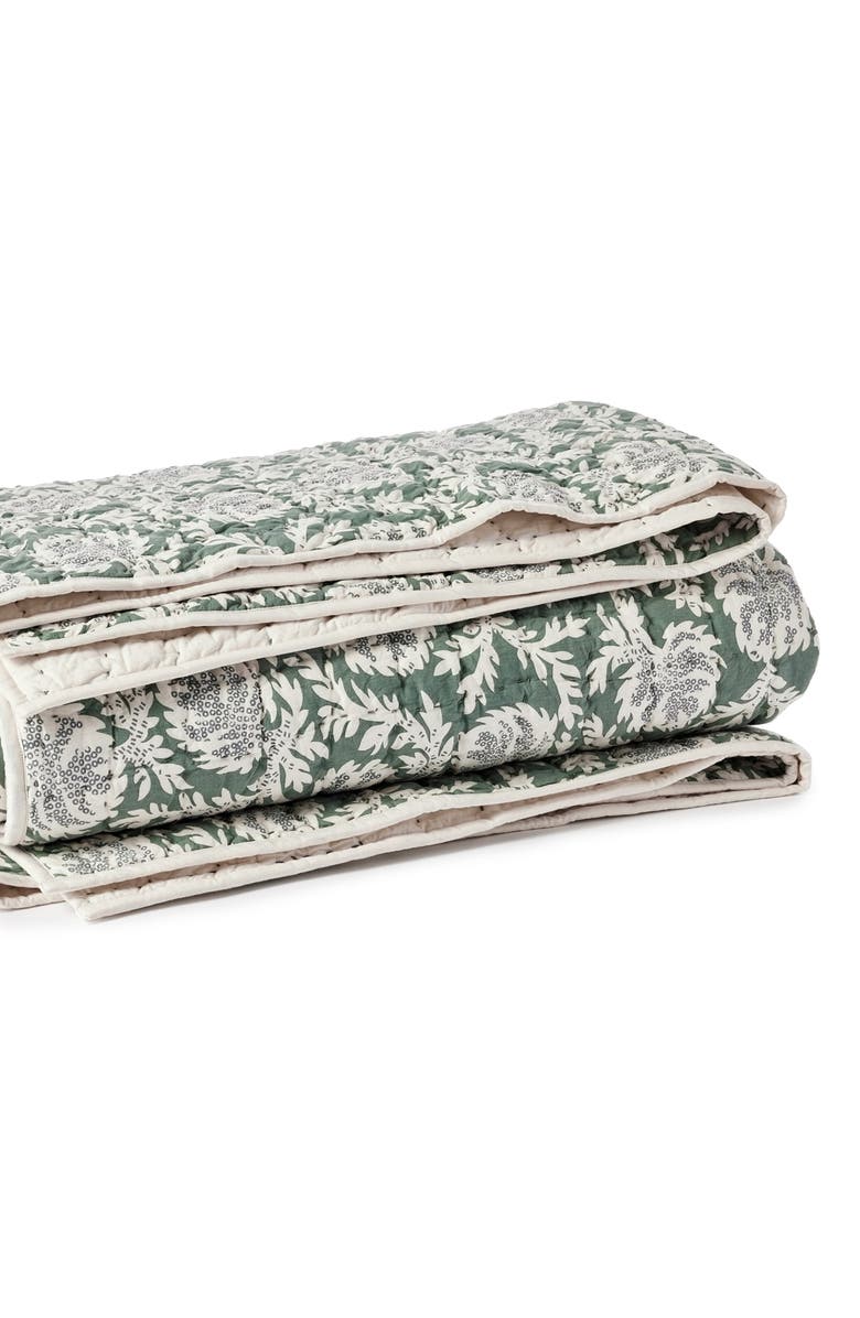 Coyuchi Robles Handstitched Organic Cotton Quilt, Main, color, 