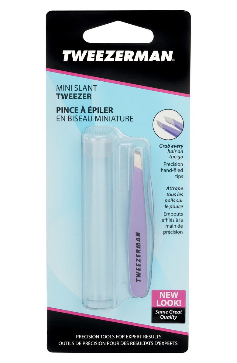 TWEEZERMAN Mini Slant Tweezer, Alternate, color, Blooming Lilac