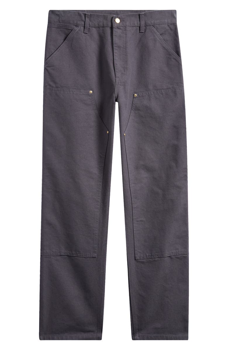 Carhartt Work In Progress Double Knee Pants, Alternate, color, Graphite Rinsed