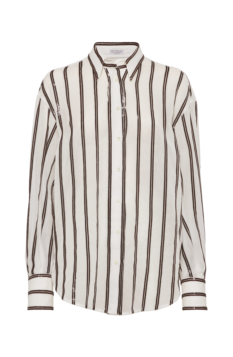 Brunello Cucinelli Dazzling Embroidery shirt, Main, color, 