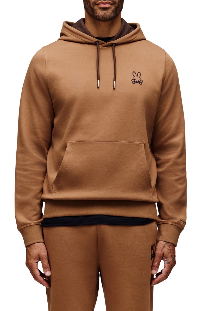 Psycho Bunny James 3.0 Cotton Blend Hoodie, Main, color, 