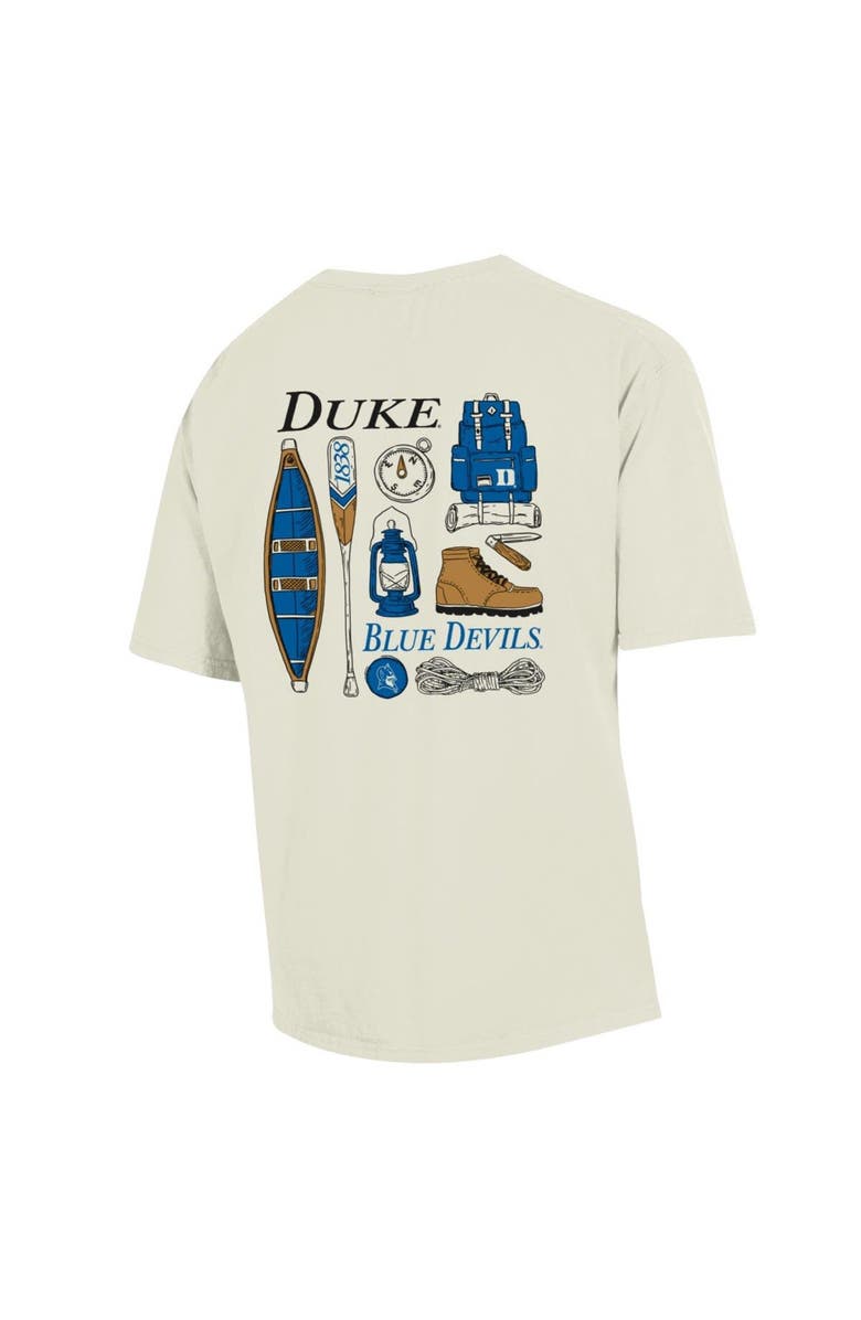 Comfort Wash Men's Comfort Wash Cream Duke Blue Devils Camping Trip T-Shirt, Alternate, color, 