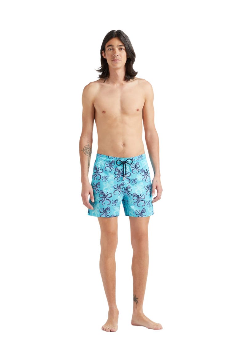 Men's Poulpes Stretch Swim Shorts, Main, color, BORA BORA