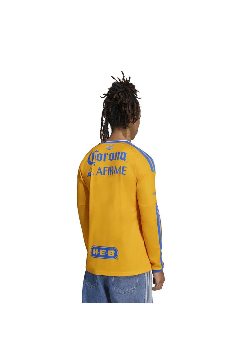 Men's adidas  Gold Tigres UANL 2026/27 Home Replica Long Sleeve Jersey, Alternate, color, Gold
