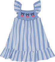Huxbaby Vintage Stripe Cherry Dress