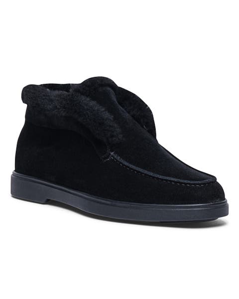 ロングブーツ SANTONI Black Suede Marta Ankle Boots Santoni Black Suede Marta Ankle Boots | italist