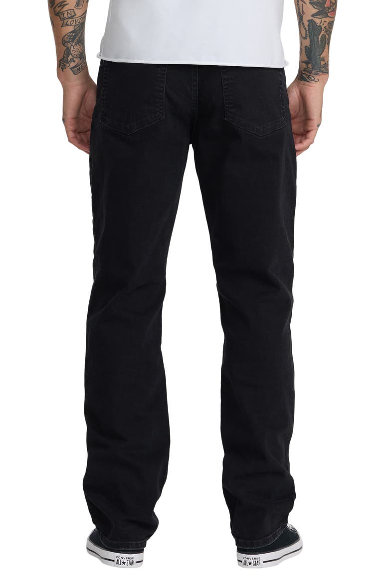 Weekend Dayshift Straight Leg Jeans, Alternate, color, BLACK OVERDYE