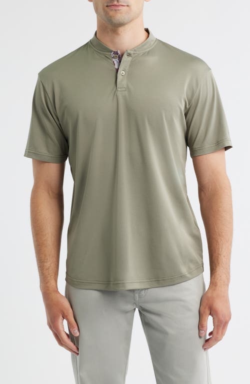 Swannies Enzo Blade Collar Polo In Green