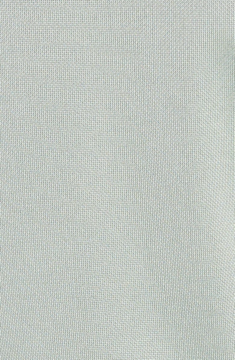 Thom Browne Bird's Eye Tipped Silk & Cotton Polo, Alternate, color, 