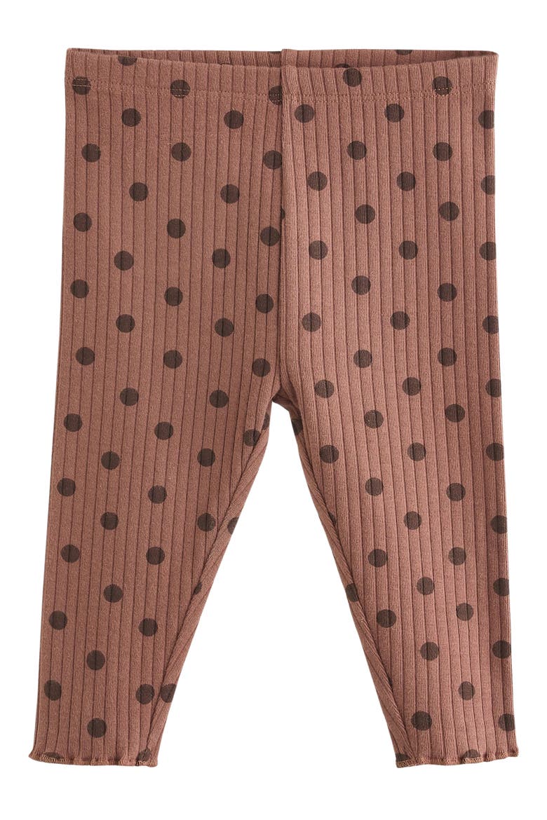 Kids' Polka Dot Sweatshirt & Pants Set, Alternate, color, BROWN