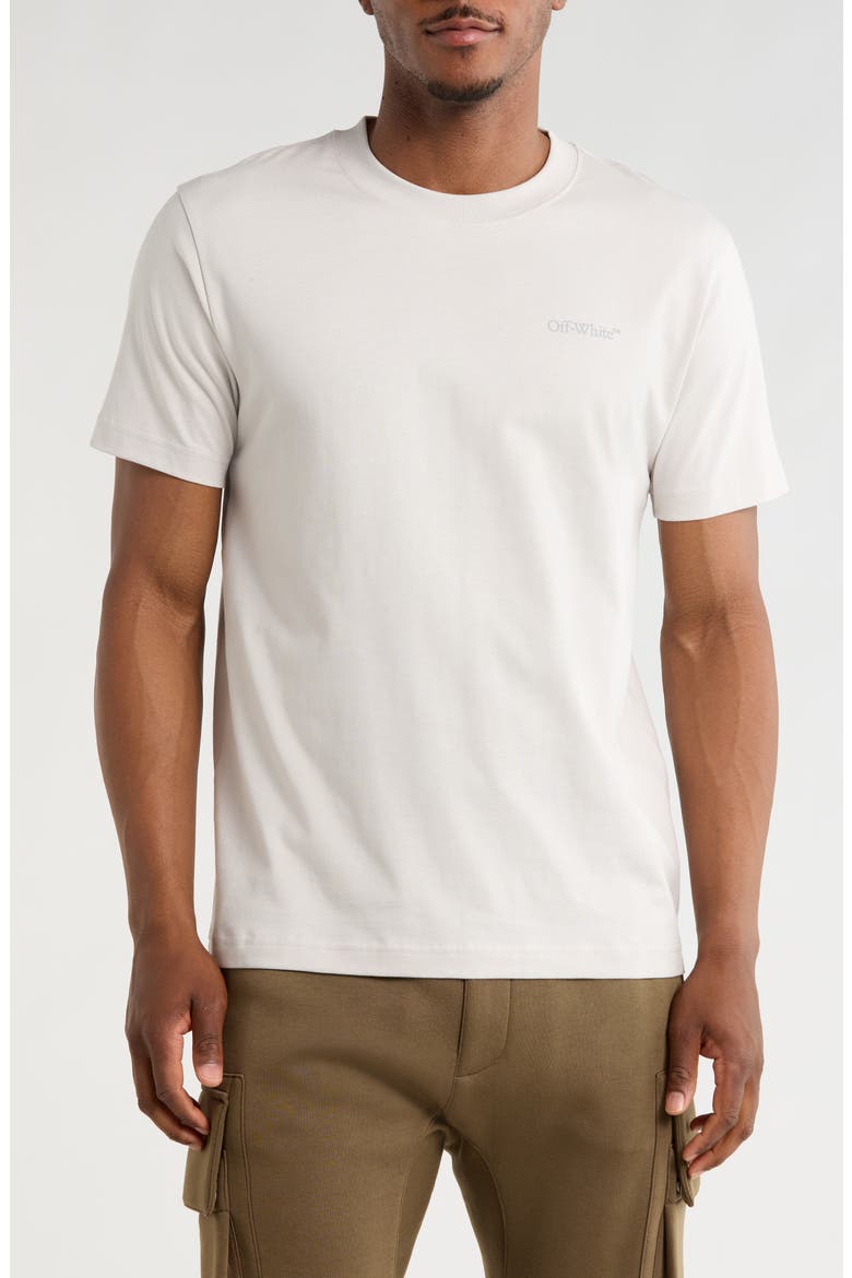 Logo Short Sleeve T-Shirt, Main, color, LIGHT GREY