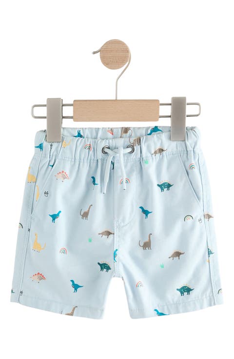 Kids' Dino Print Cotton Drawstring Shorts (Baby, Toddler & Little Kid)