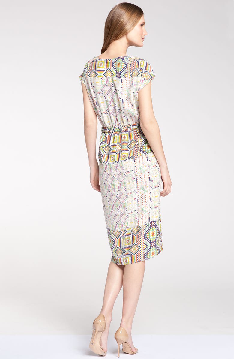 Presley Skye Digital Print Silk Crêpe de Chine Dress, Alternate, color,