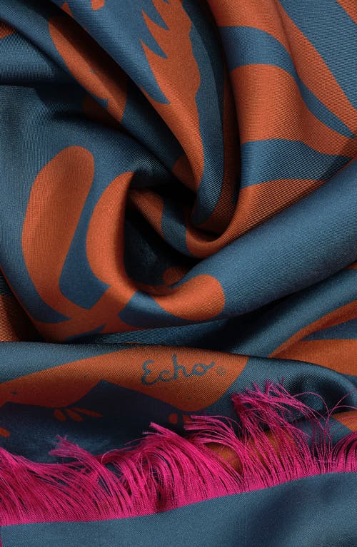 Echo Park Paisley Oversized Silk Square In Multi
