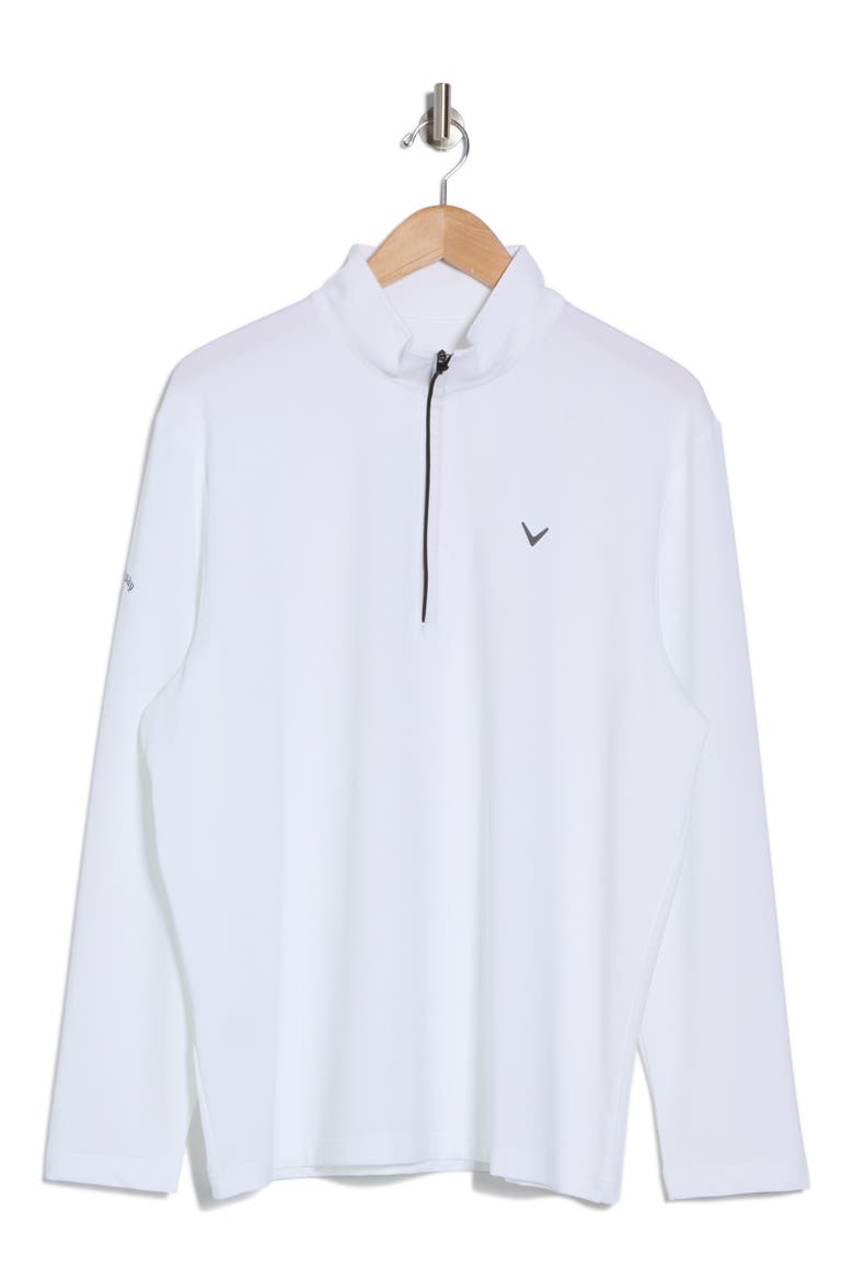 Quarter Zip Pullover, Alternate, color, BRIGHT WHITE