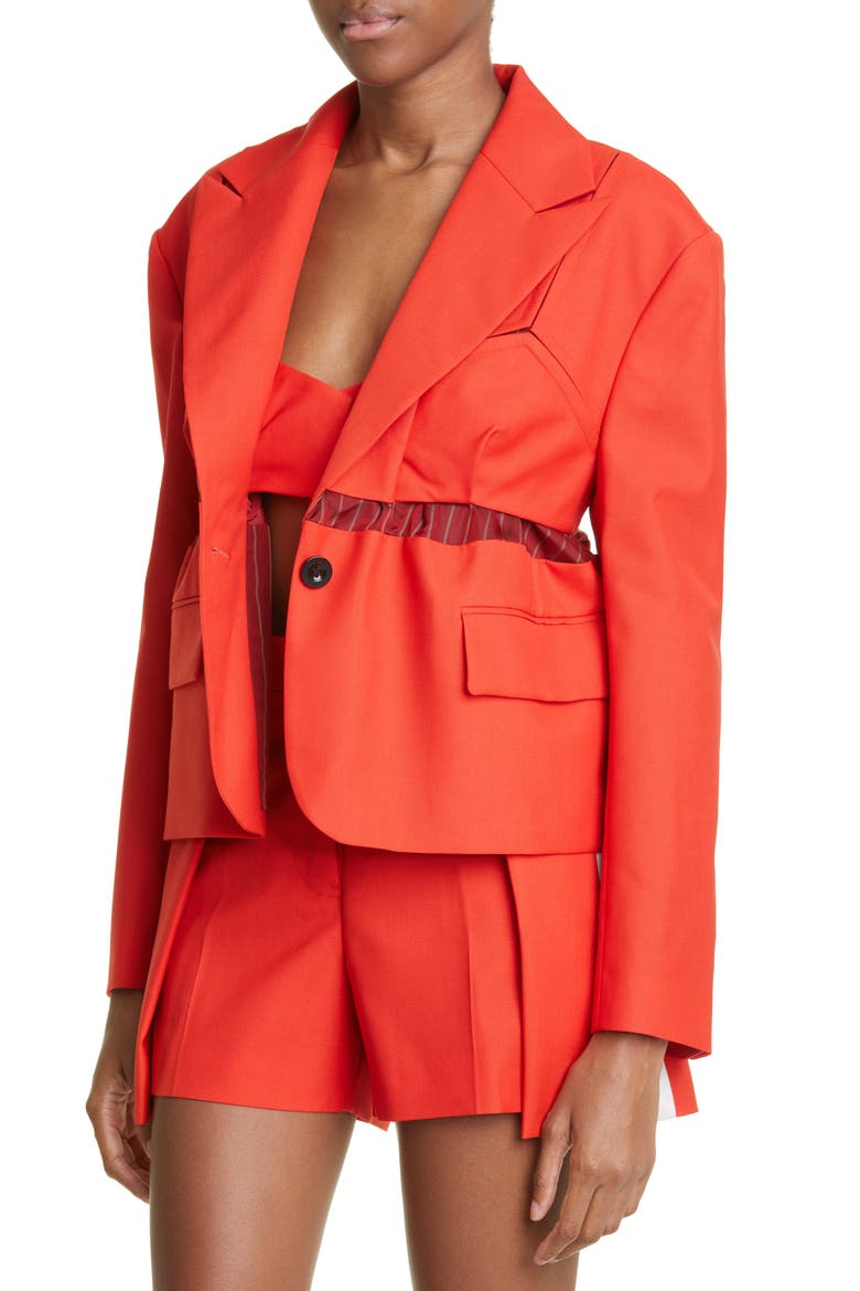 Hybrid Suiting Jacket, Alternate, color, ORANGE