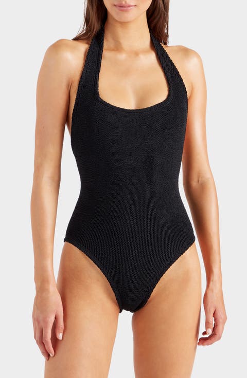Sandy Halter One-Piece Swimsuit