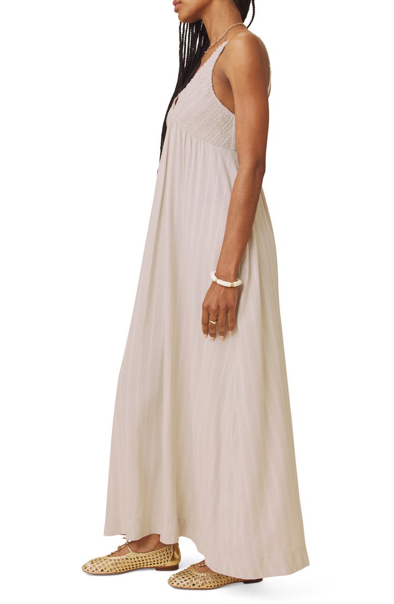 Splendid Bianca Maxi Dress, Alternate, color, Fawn / White