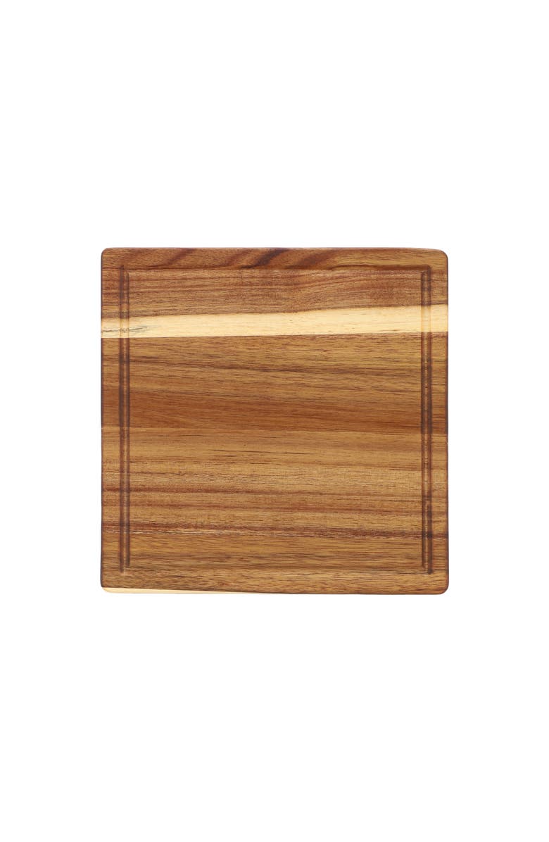 Megachef 3 Piece Acacia Wood Cutting, Prep and Serving Boards, Alternate, color, Acacia
