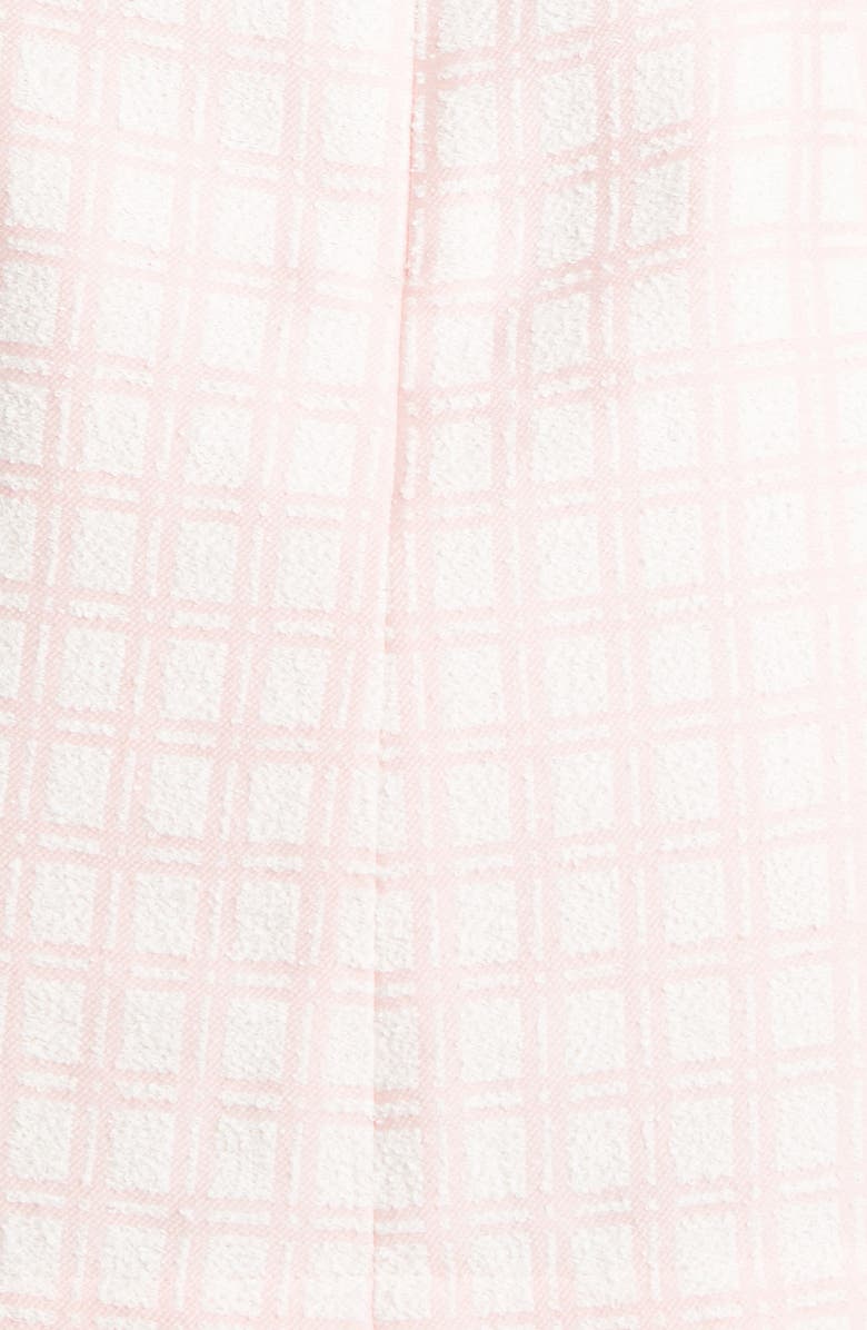 Lisa Marie Fernandez Check Scallop Shift Cover-Up Minidress, Alternate, color, 