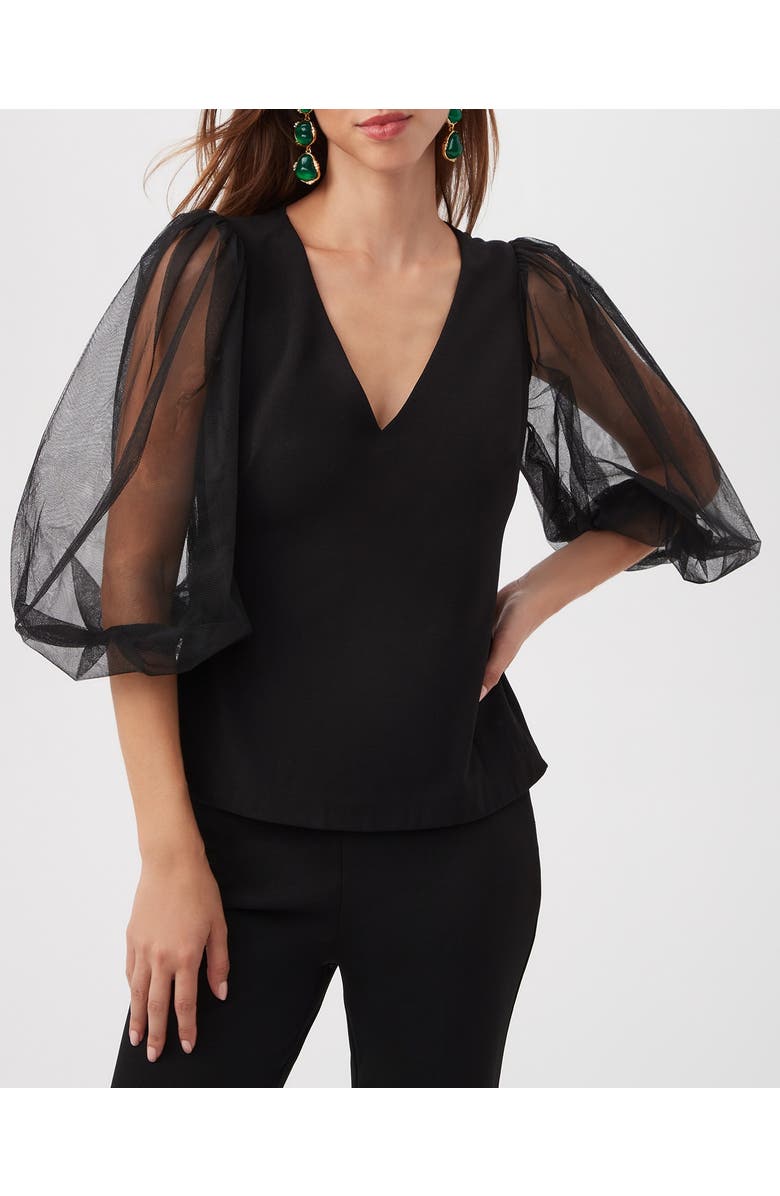 Trina Turk Lilith Top, Main, color, Black