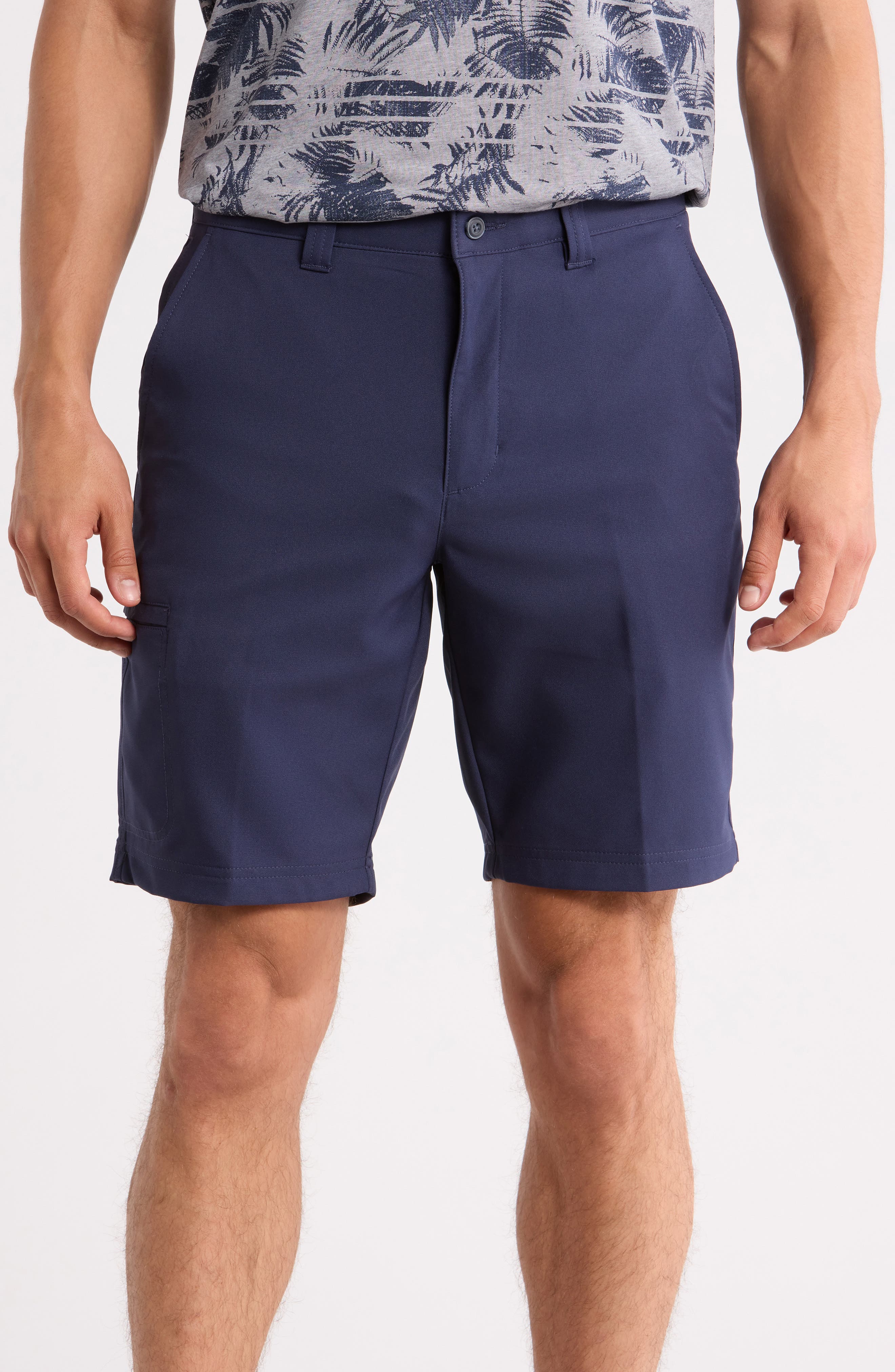 PGA TOUR Flat Front Stretch Cargo Golf Shorts