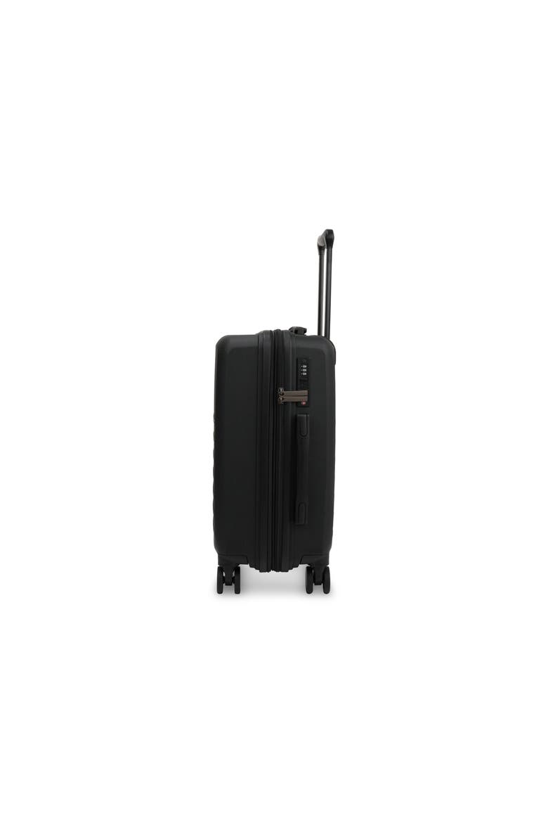 - Seoul 2 Piece Hardside Luggage Set with Expansion - Black, Alternate, color, Black