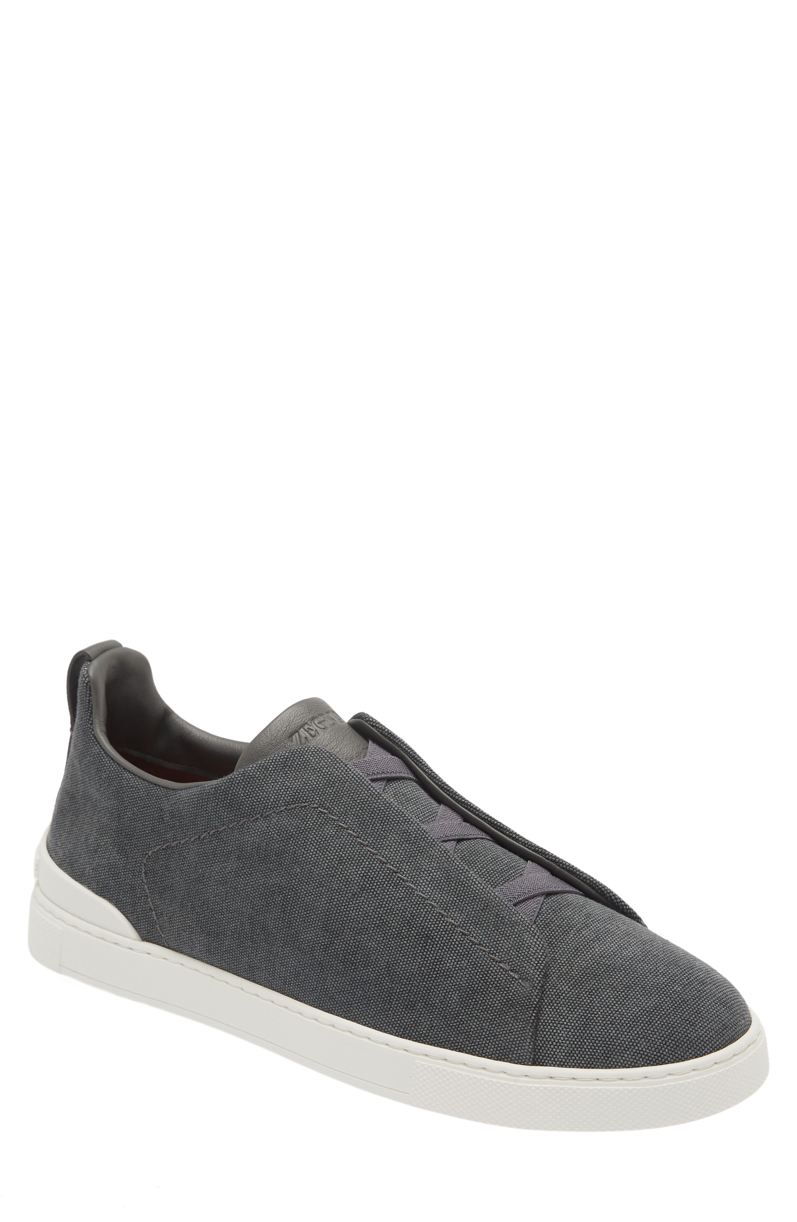 ZEGNA Triple Stitch Low Top Sneaker, Main, color, 