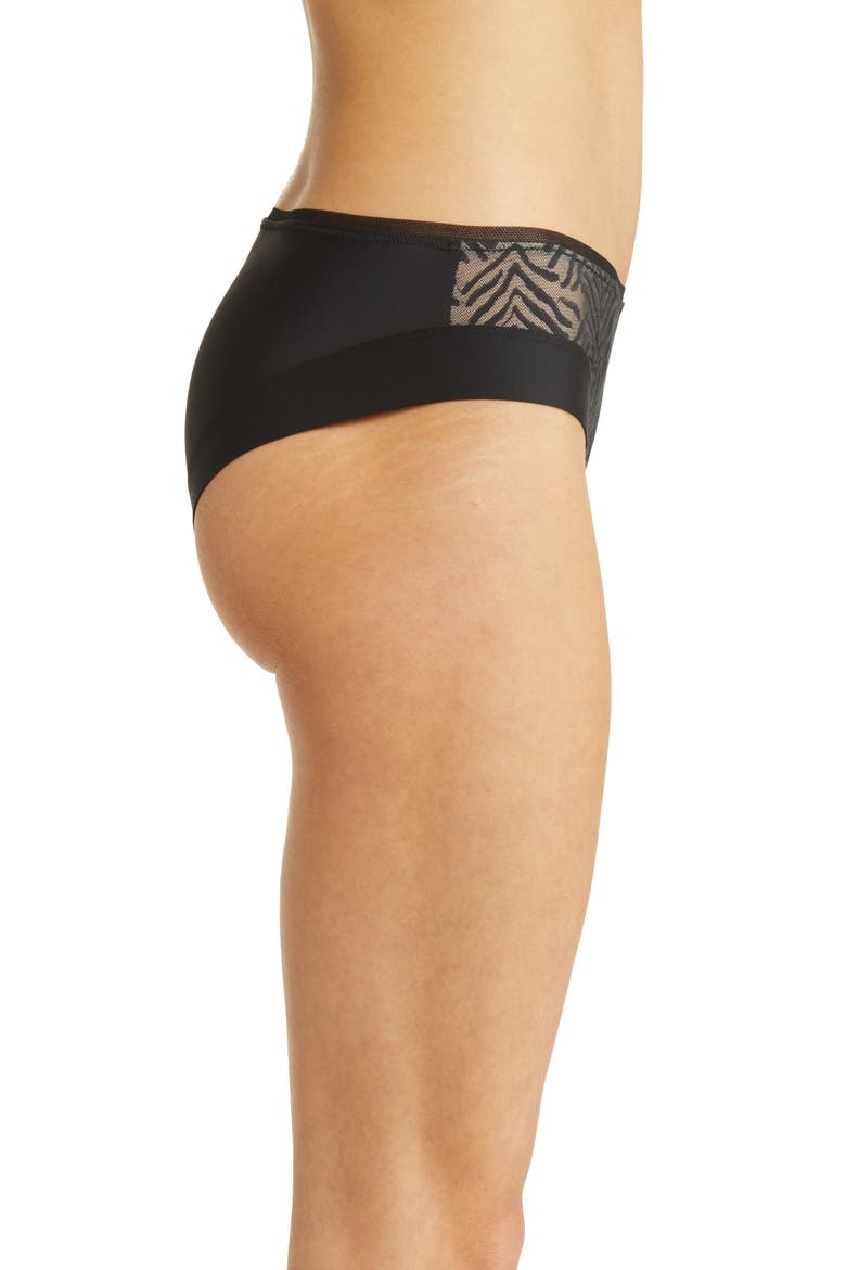 Graphic Allure Hipster Briefs, Alternate, color, BLACK