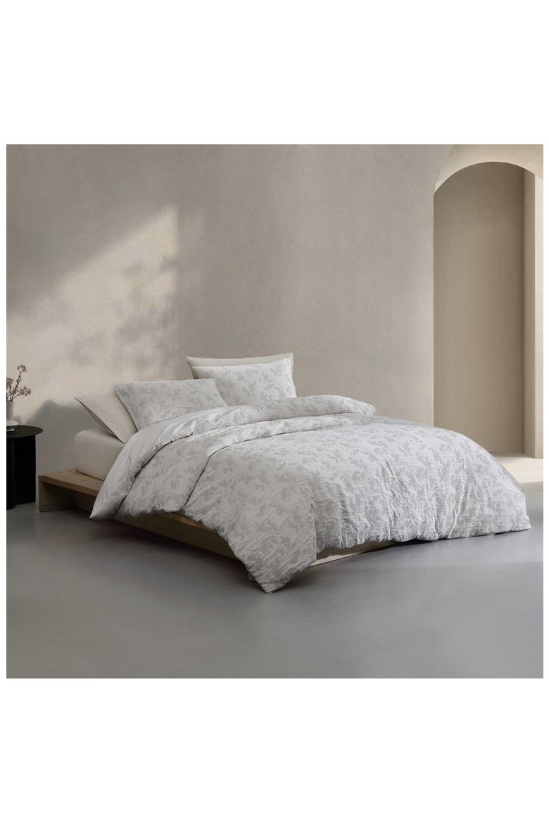 Cascade Duvet Cover & Shams Set, Alternate, color, LIGHT GREY