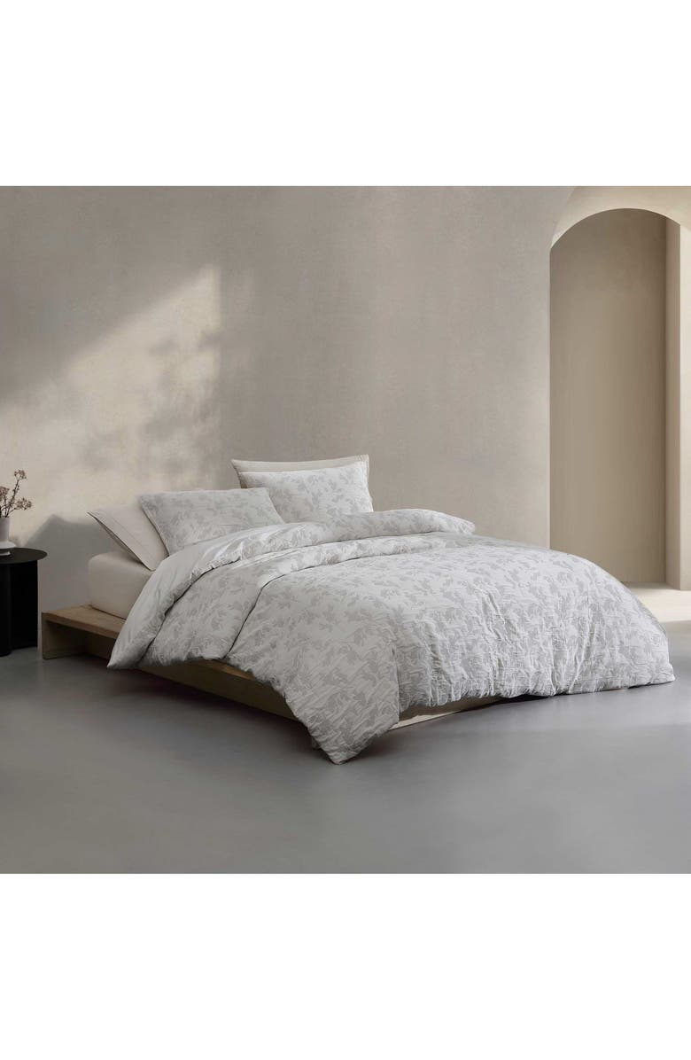 Calvin Klein Cascade Duvet Cover & Shams Set, Alternate, color, Light Grey
