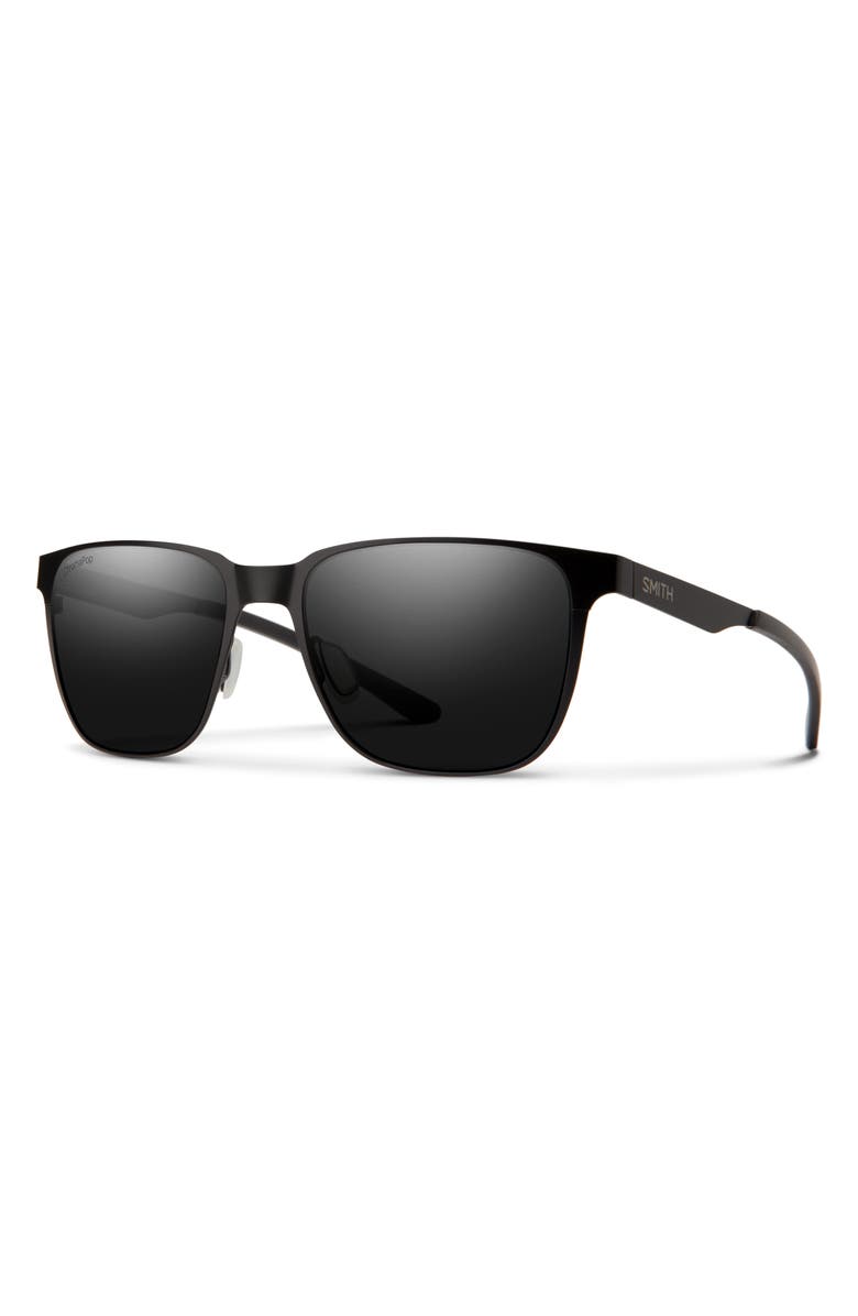 Smith Lowdown 54mm ChromaPop<sup>™</sup> Polarized Square Sunglasses, Alternate, color, Matte Black / Black