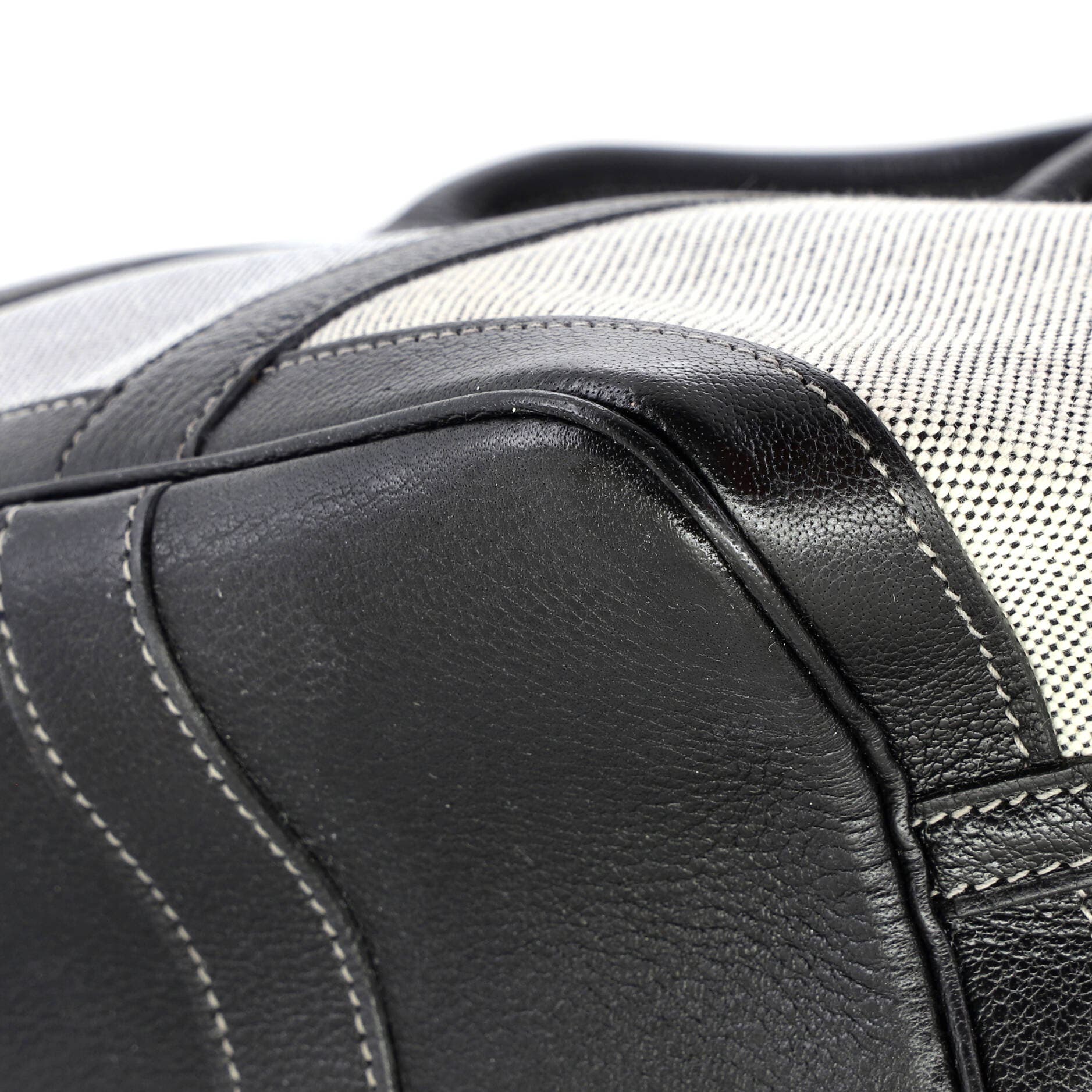 Pre-Owned Hermes Garden Party Tote Toile and Leather 30, Alternate, color, Noir