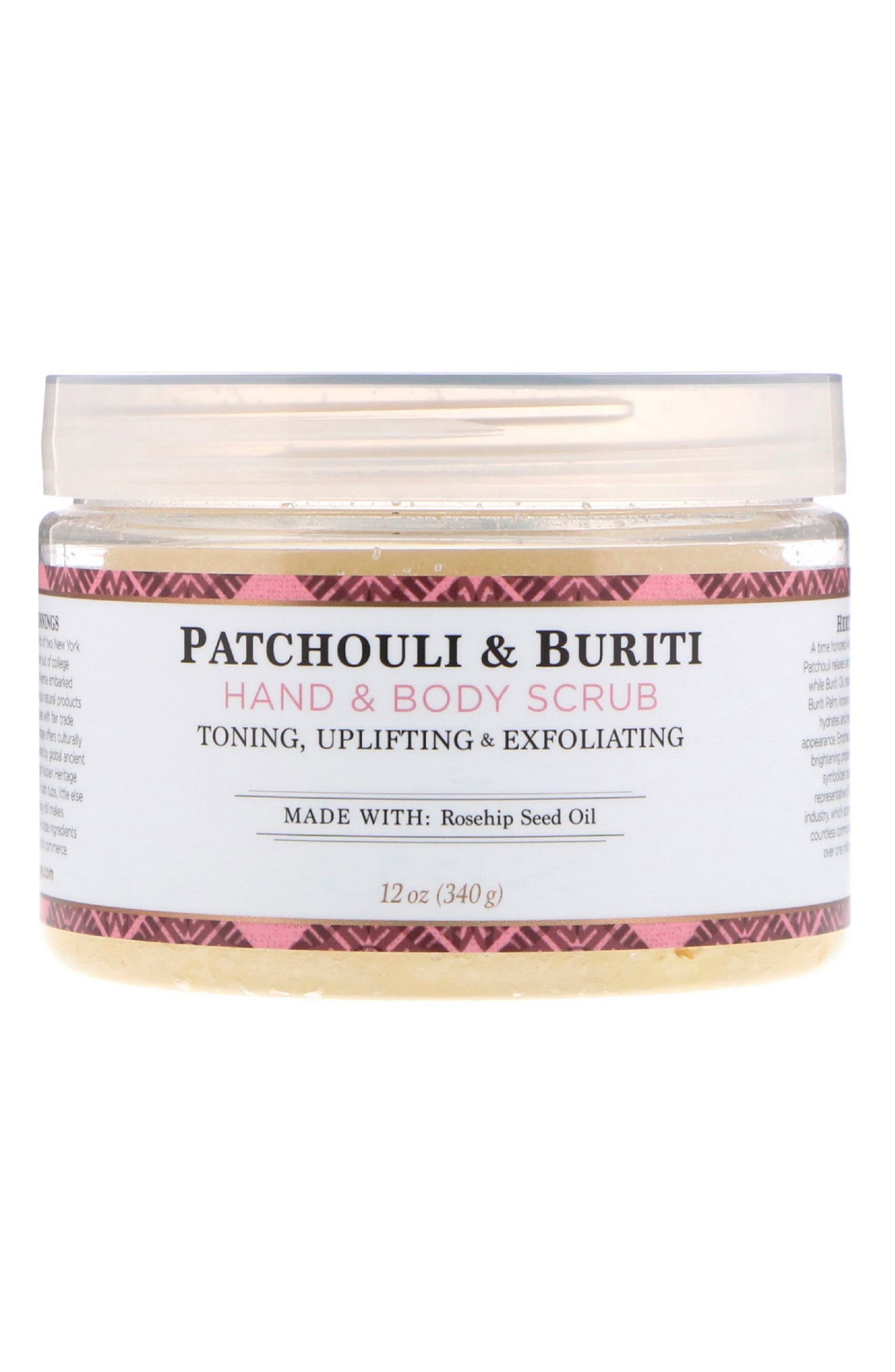 NUBIAN HERITAGE Patchouli Hand Body Scrub Buriti Oil - 12 oz ...